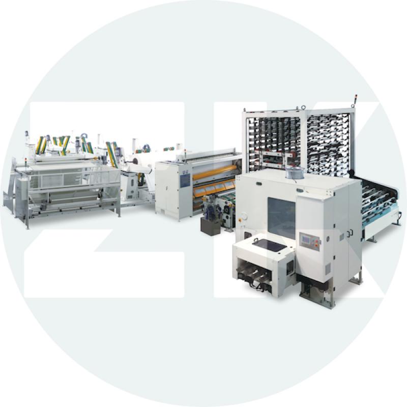 ZM-TK-450 Tam Otomatik Non-Stop Laminasyonlu Tuvalet Kağıdı Makinası