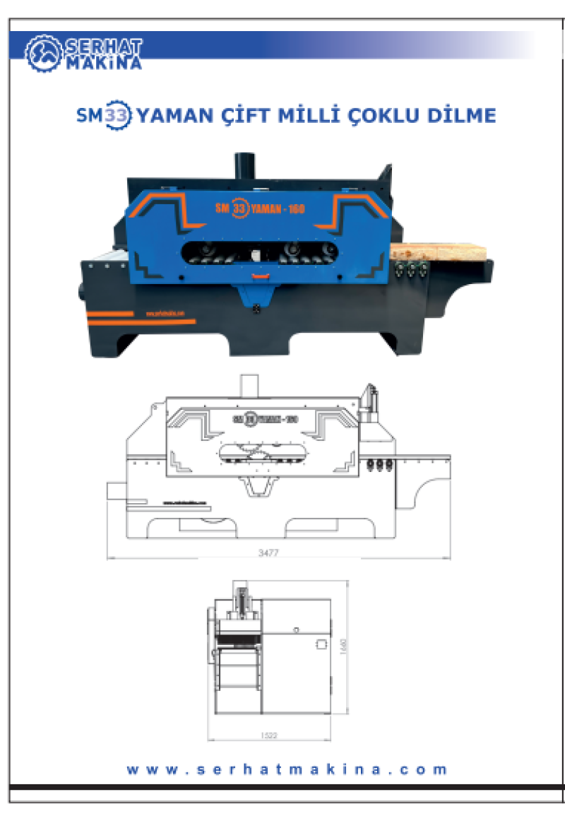 SM-33 DOUBLE SPINDLE MULTIPLE RIP SAW