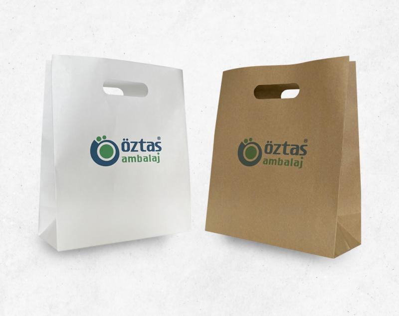 Paper Bag With Die-Cut Handle