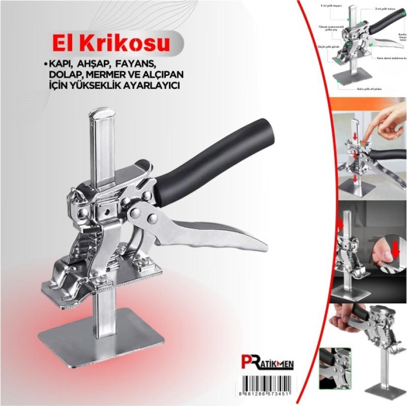 ÇOK AMAÇLI EL KRİKOSUKAPI, AHŞAP, FAYANS, DOLAP,MERMER, ALÇIPAN VE PANELLER İÇİNYÜKSEKLİK AYARLAYICI