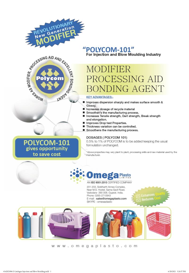 “POLYCOM-101” Enjeksiyon ve Kalıba Şişirme Endüstrisi için
