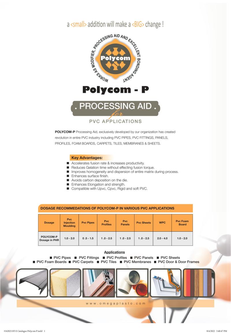 POLYCOM-P PVC UYGULAMALARI İÇİN PROSES YARDIMCISI