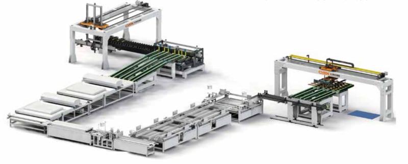 Loading and unloading connection equipment for paint line