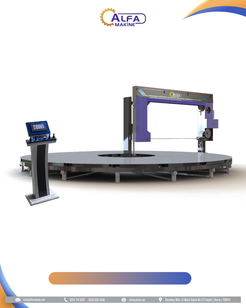 AD600 ROTARY TABLE SPONGE CUTTING MACHINE