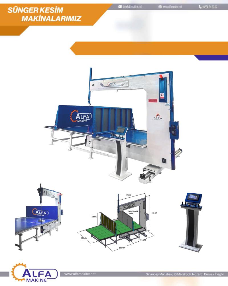AUTOMATIC VERTICAL SPONGE CUTTING MACHINE