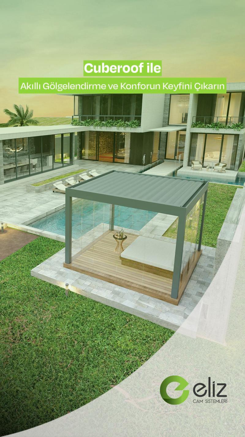 Alüminyum Cube Roof Açılır Tavan Sistemi