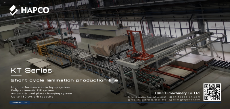 Plywood lamination line