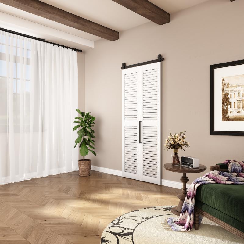 Louver Panel Sliding Byfolding Wardrobe Doors