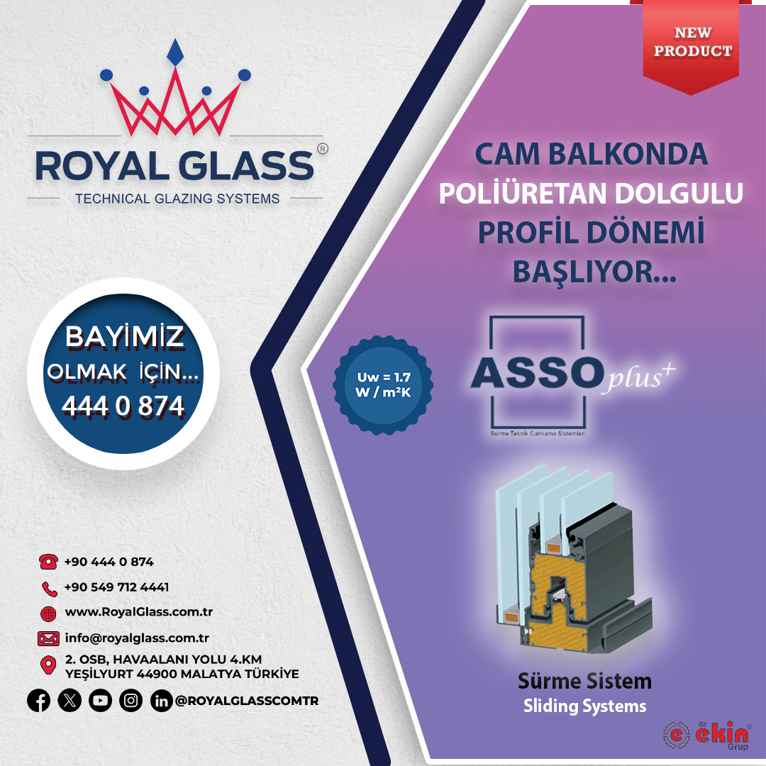 ASSO PLUS + Sürme Teknik Camlama Sistemi