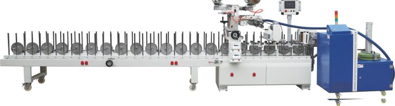 PVC Paper PUR profile wrapping machine