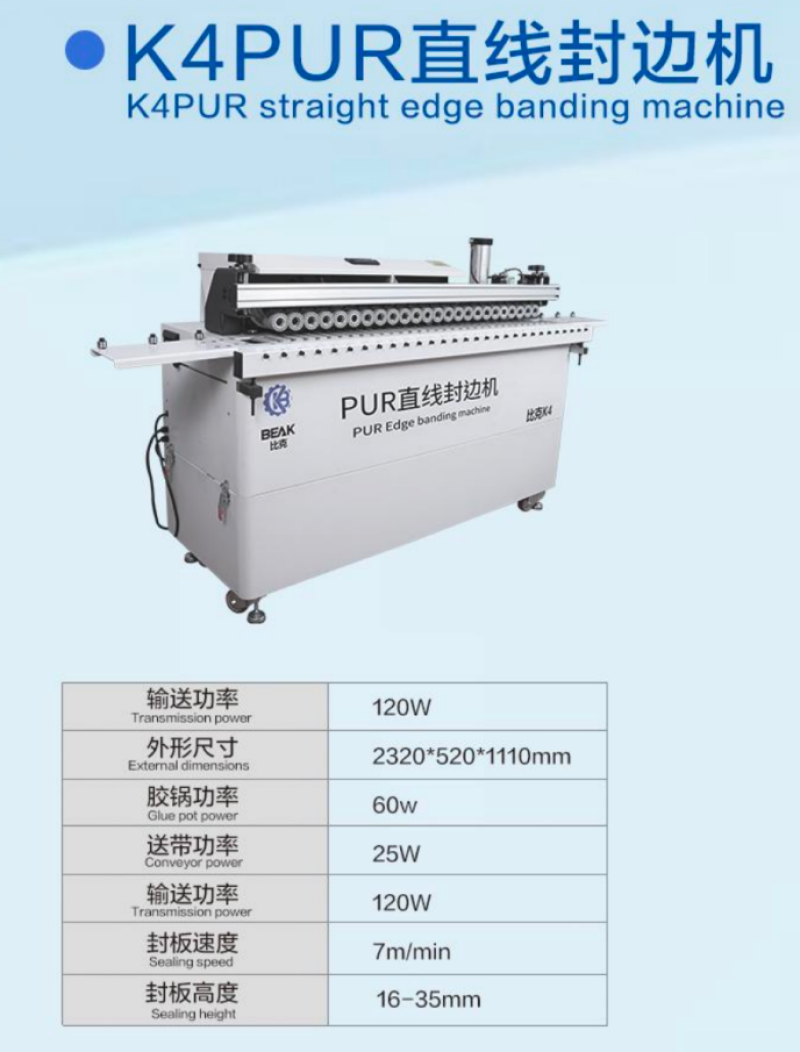 K4PUR edge banding machine