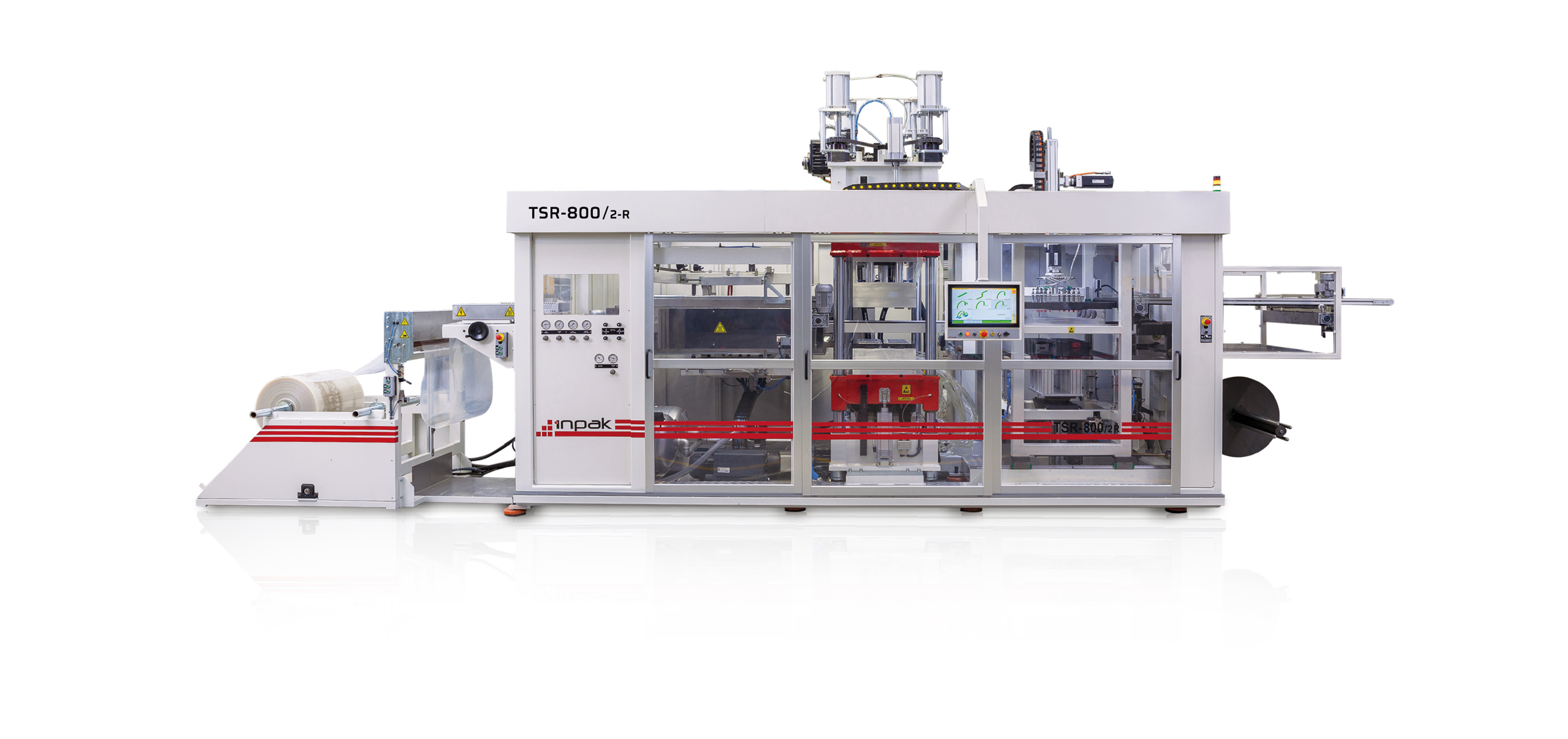 İnpak TSR-850 Kalıp İçi Kesim Termoform Makinesi
