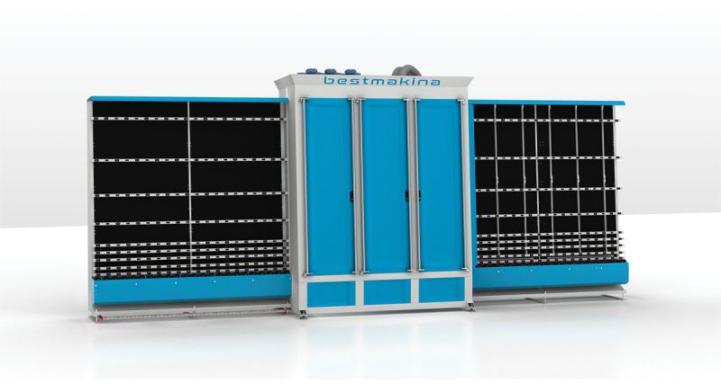 VERTICAL GLASS WASHING MACHINE