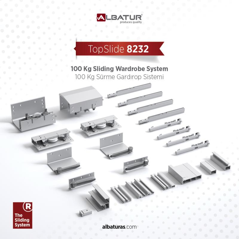 TopSlide 8232 100 KG AYARLI SÜRME GARDROP SİSTEMİ