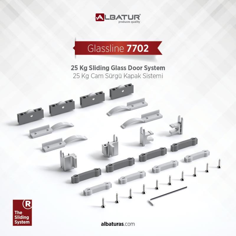 Glassline 7702 25 KG CAM SÜRGÜ SİSTEMİ
