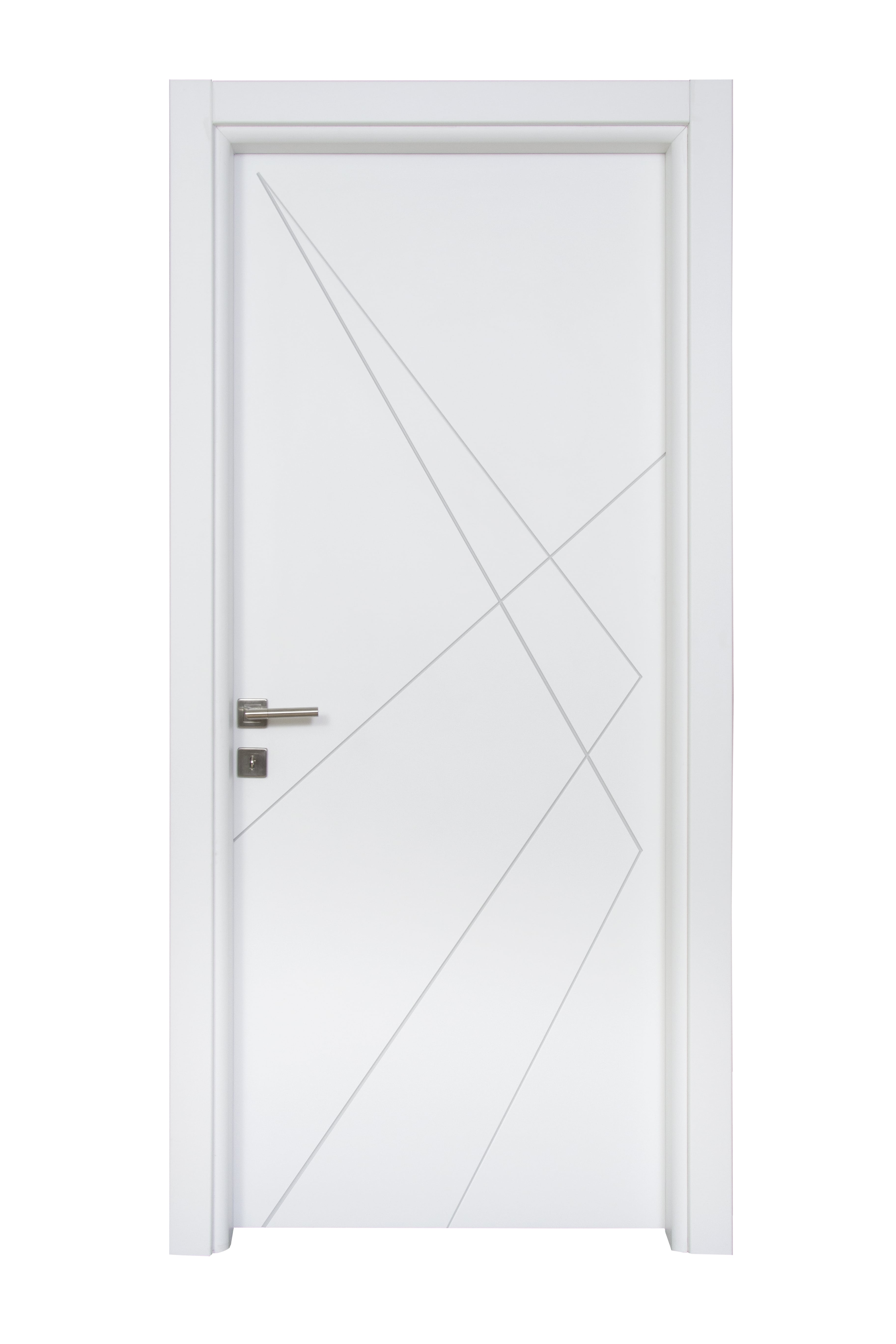 Emerald PVC Single Panel Door 80x205 Cm 10/13 White
