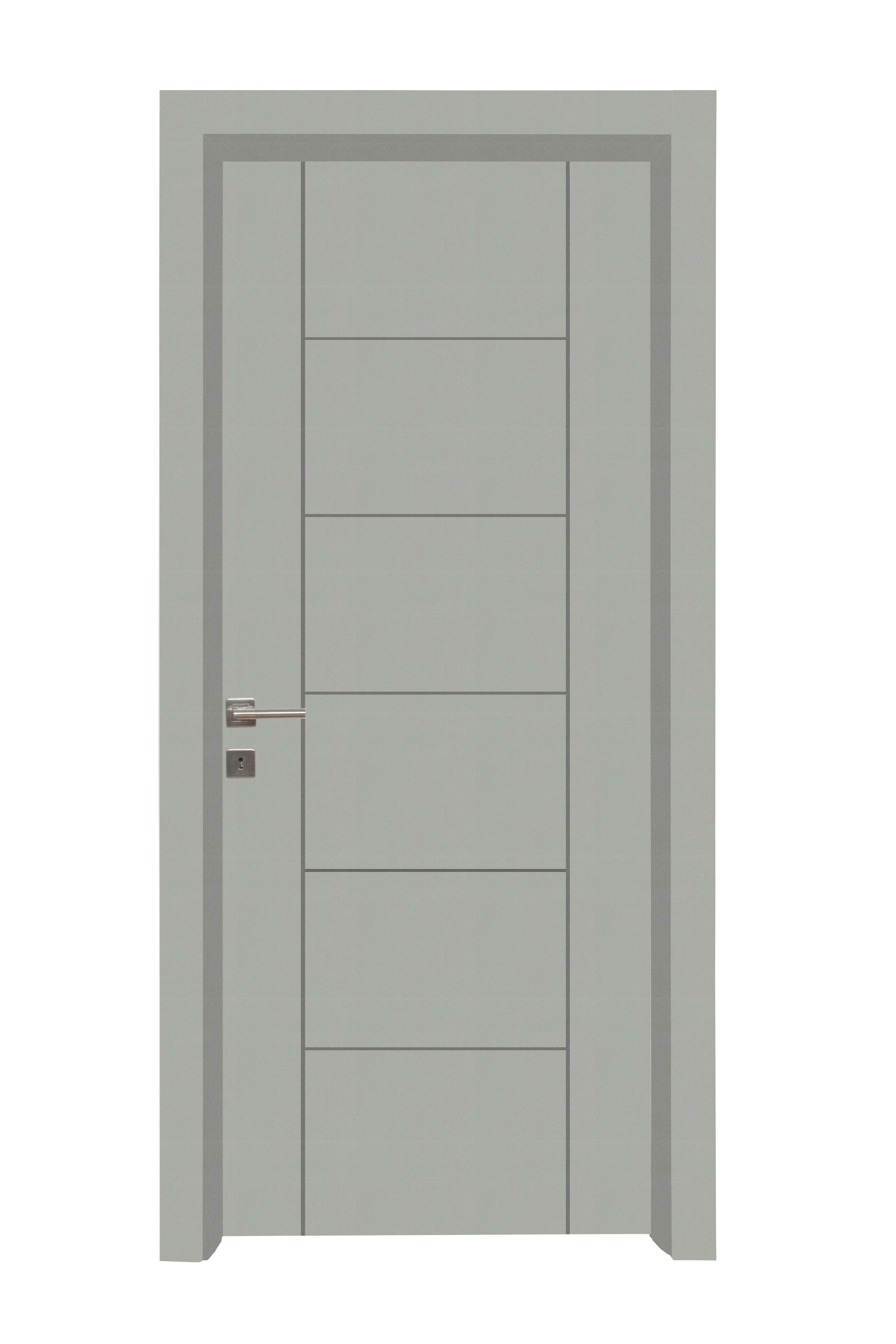 Yakut PVC Single Panel Door 80x205 Cm 10/13 Beige