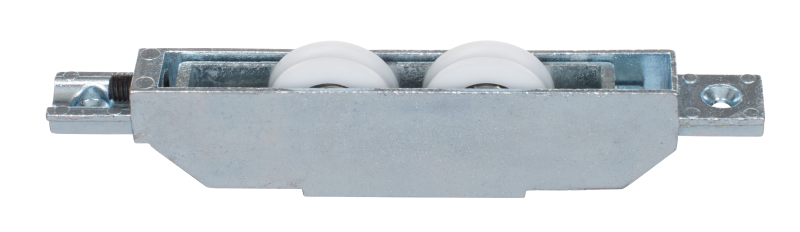 DOUBLE WHEEL SLIDING ROLLER WITH ZAMAC BODY FOR DOOR ROLLER PLASTIC | Ø28