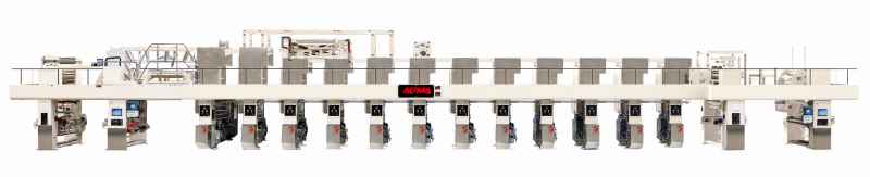 12 Renk Duble Açma/Sarmalı Rotogravür Baskı Makinesi