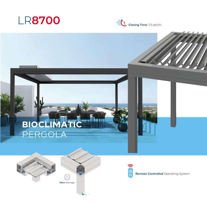 LR-8700 BIOCLIMATIC PERGOLA SYSTEM