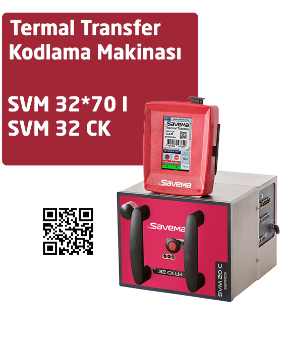 SVM 32*70IK - SVM 32CK TERMAL TRANSFER KODLAMA MAKİNESİ
