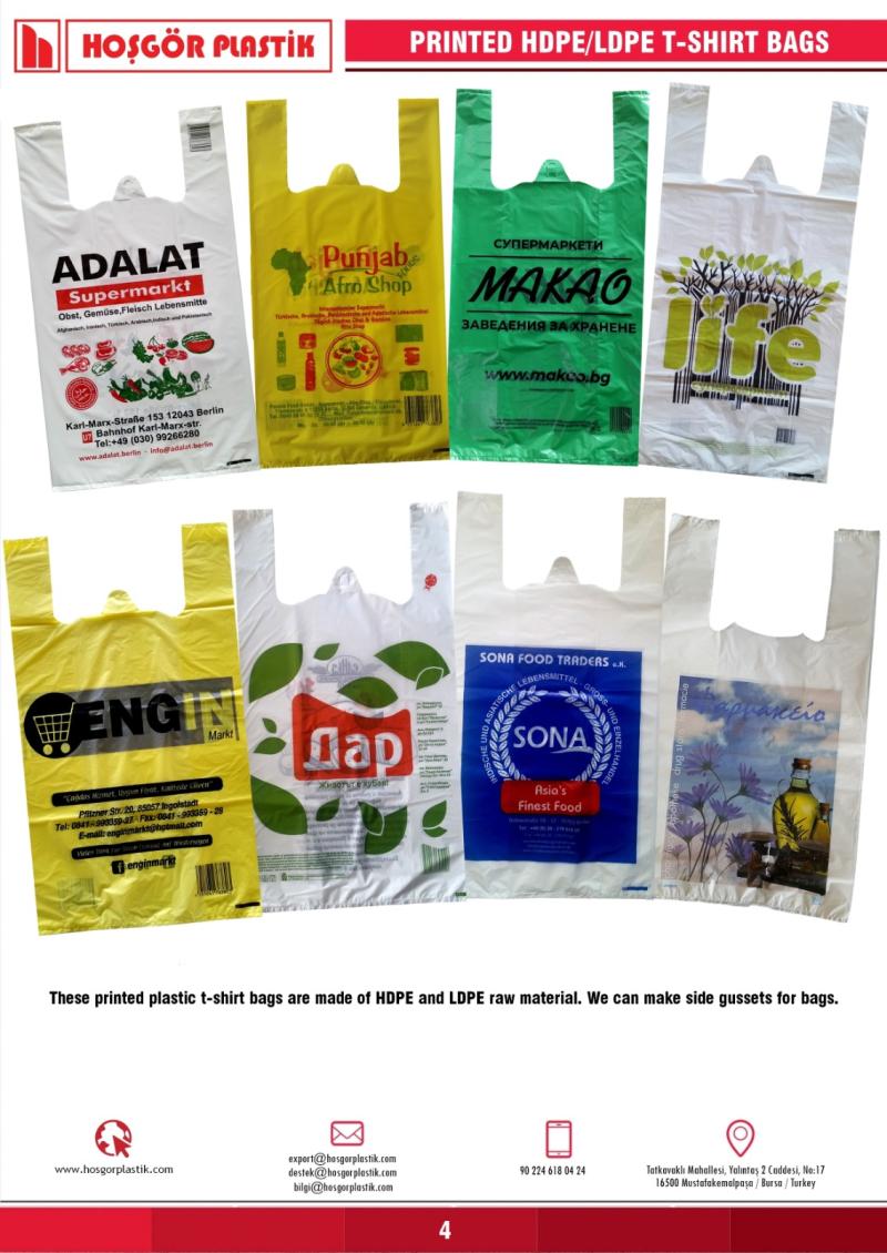 Baskılı / Baskısız Hışır Atlet poşetler