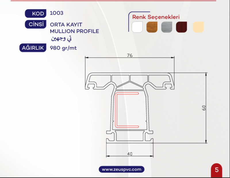 MULLION PROFILE