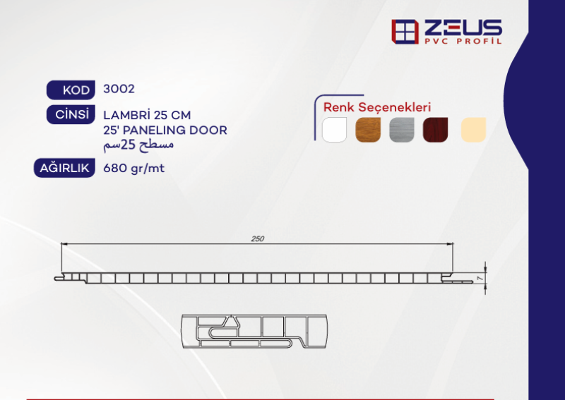 25' PANELING DOOR