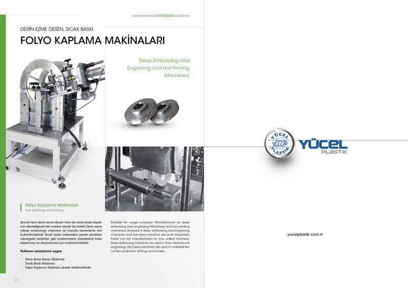 Ekstrüzyon Makineleri ve Yan Ekipmanları