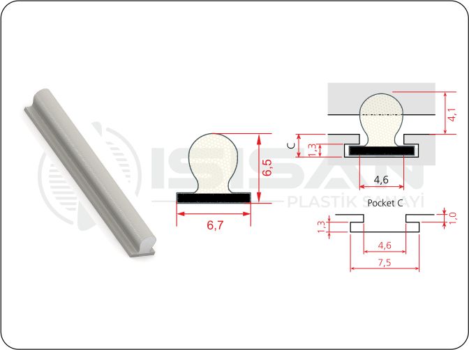 WS 67650 / POLİÜRETAN FİTİL
