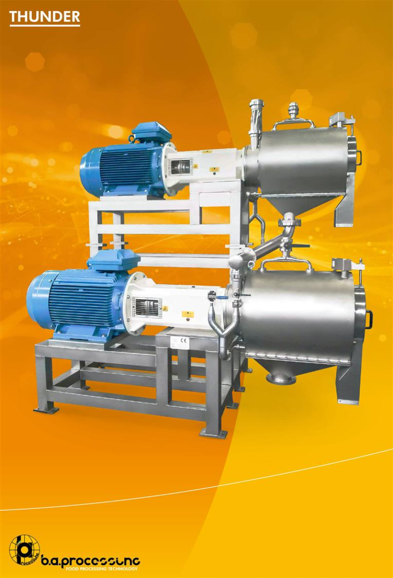 THUNDER Pulpers Refiners, capacity up to 80 t/h.
