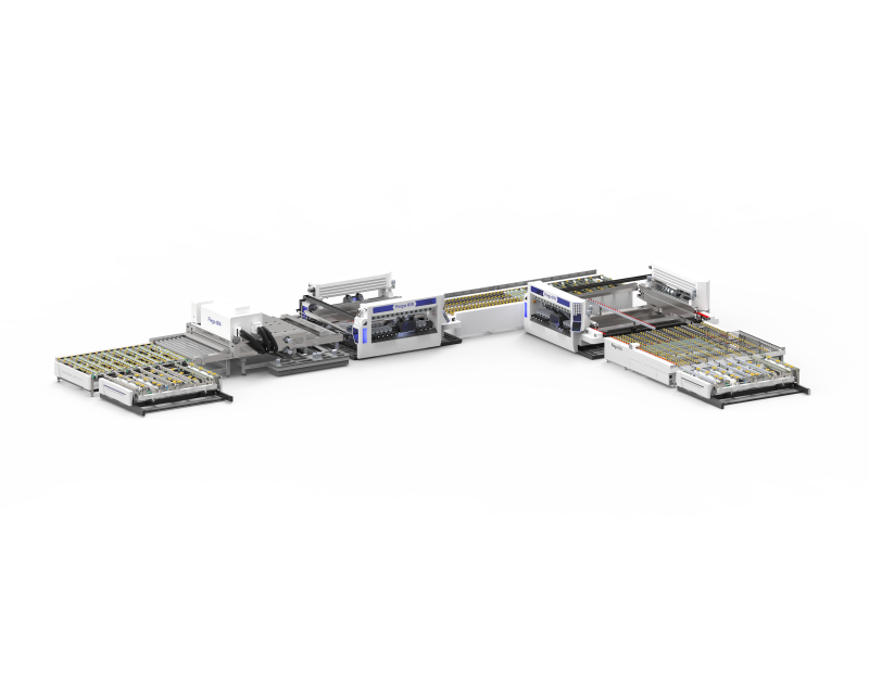 Glass double edger machine line