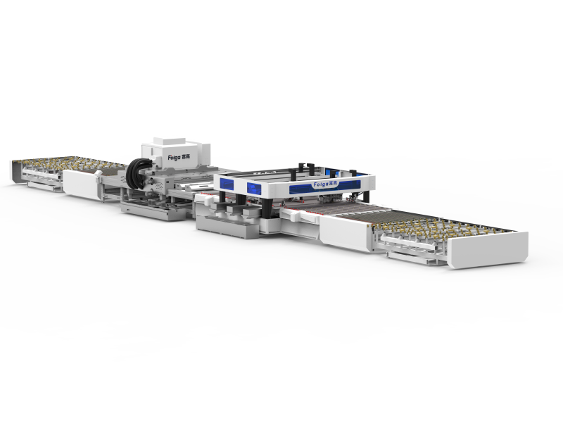 Glass seaming machine line