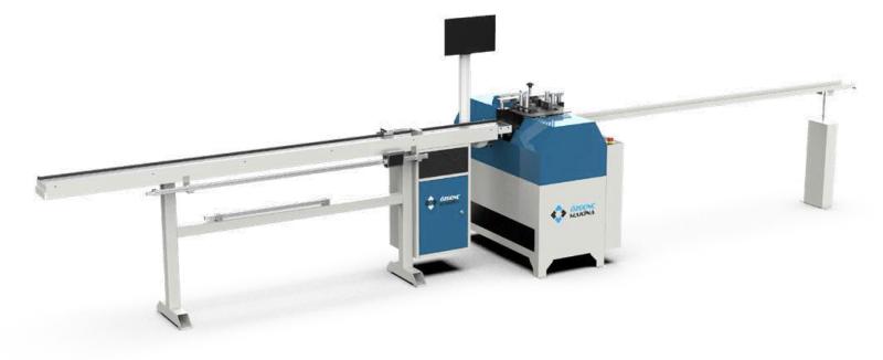 Automatic glazing bead saw with mouldless cutting system & digital conveyor