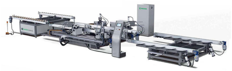 CNC four-head corner assembly production line