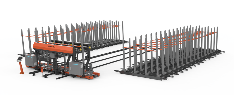 Glass storage machine