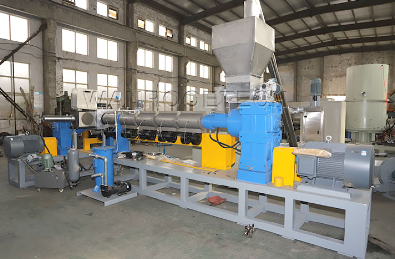 100-1000kg/saat Kapasiteli Atık Plastik Peletleme Makinesi PVC Malzeme Granülâtör Hattı