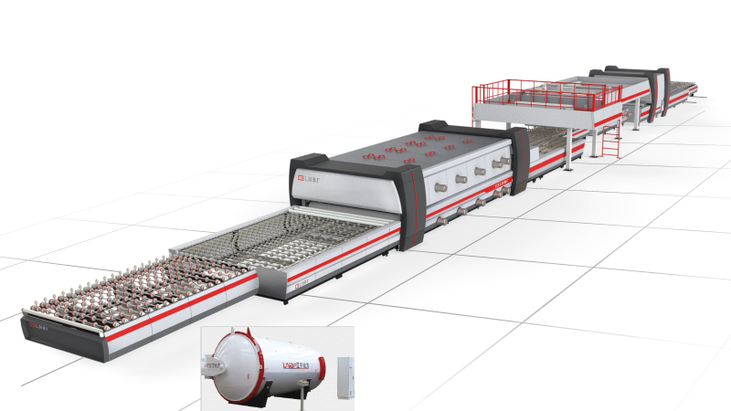 laminated glass production line and autoclave