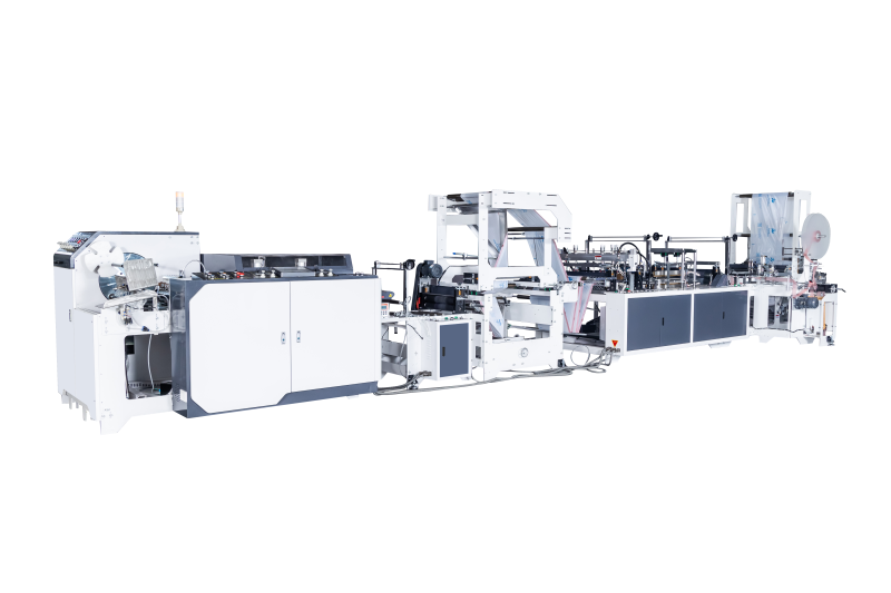 Otomatik İç İçe Geçmeli Büzgülü Rulo Poşet Yapma Makinesi