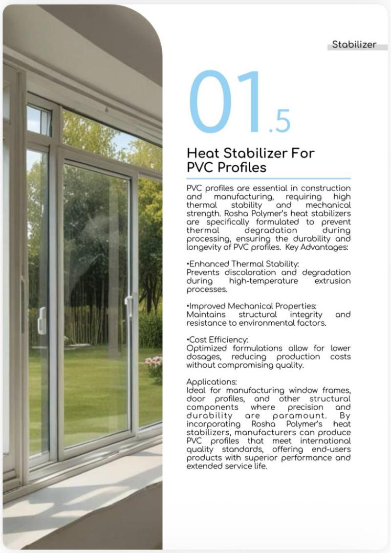 PVC Profiller için Isı Stabilizatörü
