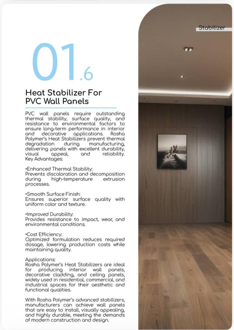 PVC Duvar Panelleri için Isı Stabilizatörü