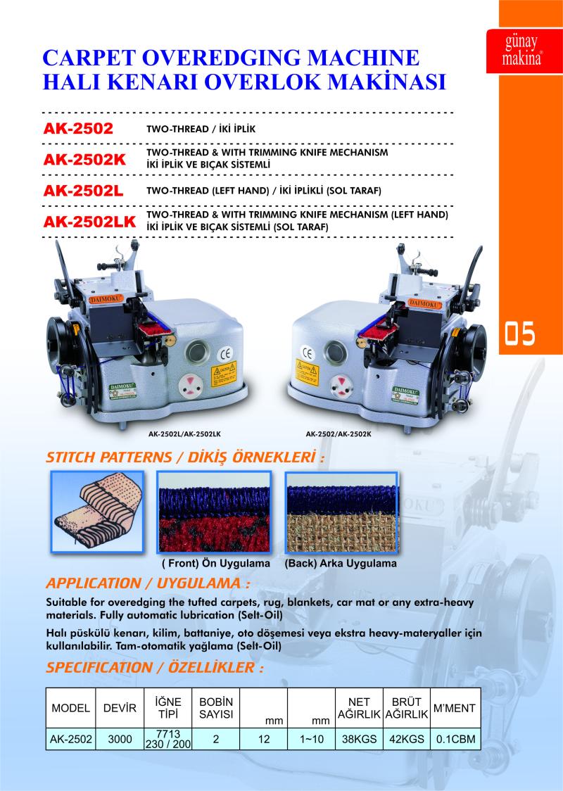 DAIMOKU OVARLOK MAKİNASI