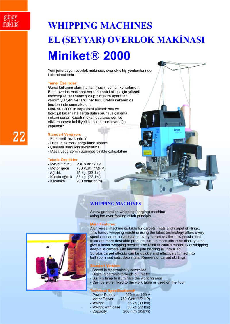 JANSER  SEYYAR OVARLOK MAKİNASI