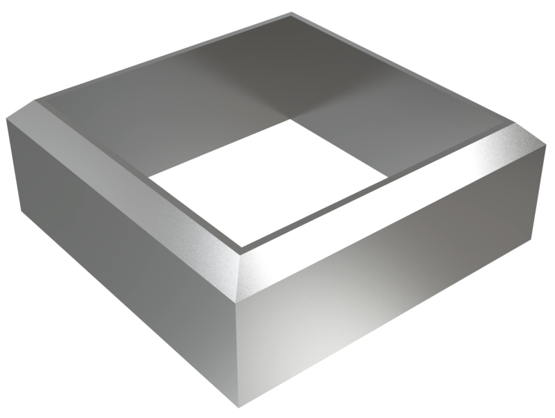 kare yer flanşı 40*40