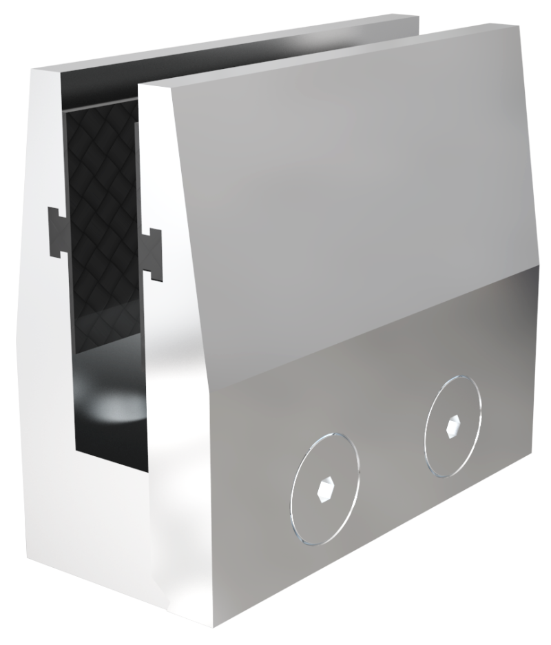 alumınum square system and round system glass holder