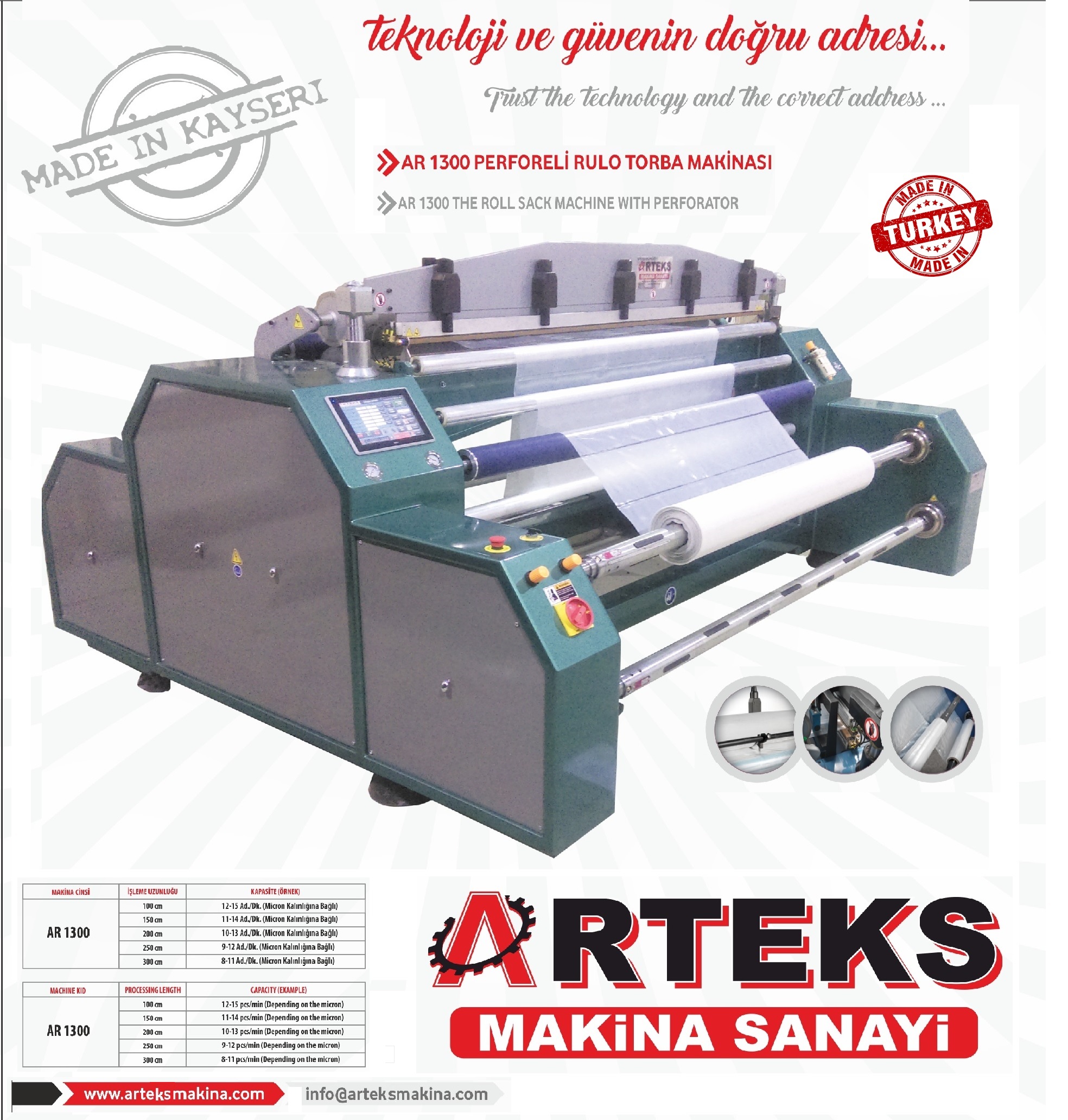 PERFORELİ RULO TORBA MAKİNASI