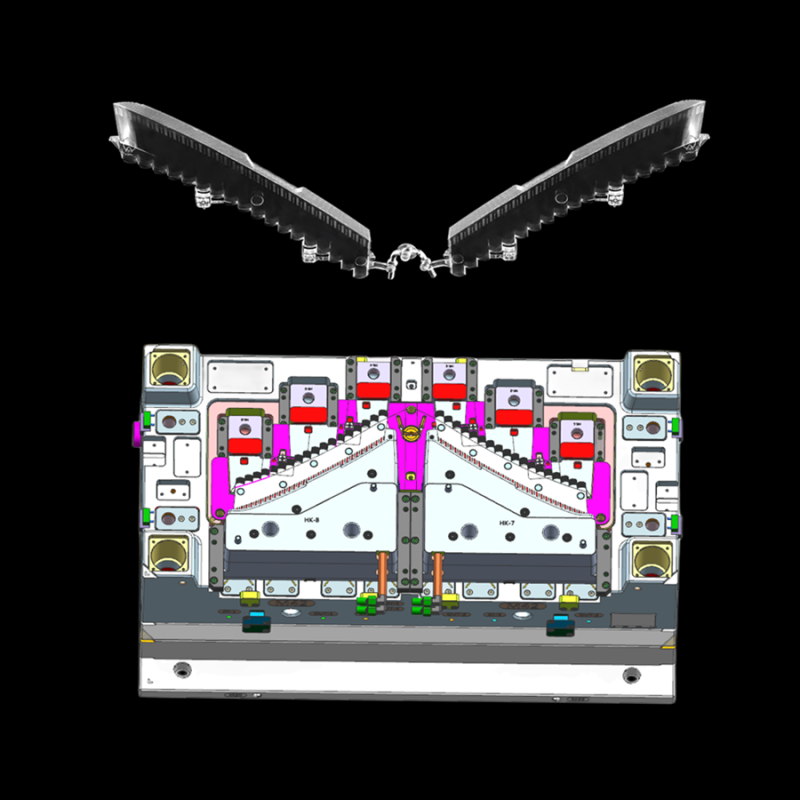 Kalın duvarlı ışık kılavuzu optik parça kalıp üreticisi