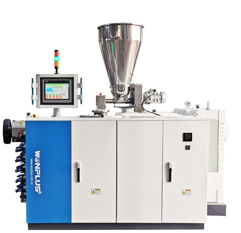 Konik çift vidalı ekstruder