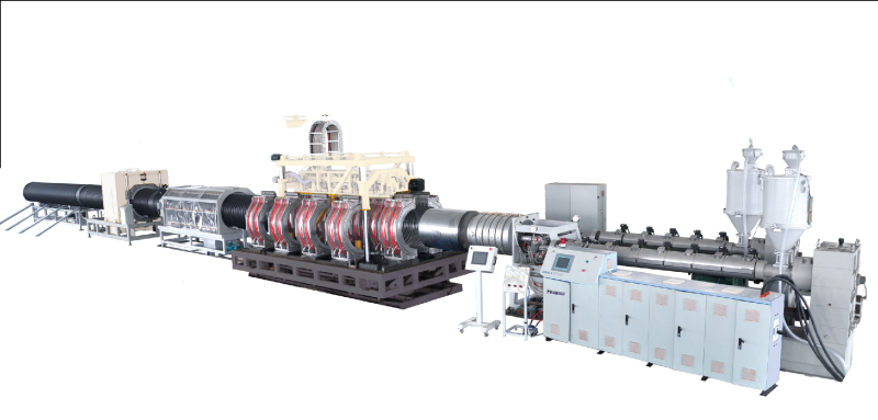 PE Standart Çift Duvar Oluklu Boru Ekstrüzyon Hattı (ID32-1500mm)