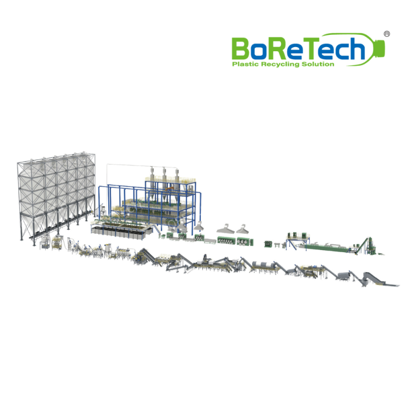 Atık PET Şişelerden Poliester İpliği Üretim Hattı